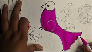 how to paint 🎨🎨🐦🐦 easy steps