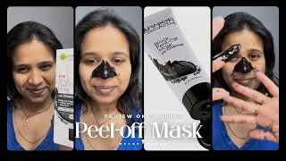 Review on Garnier Black Peel-off mask/ peel off mask for whitehead/do or don’t work 🫣👀😳🤔