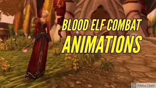 WOW TBC Blood Elf Male/Female Combat Animations and Casting Animations