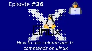 How to use column and tr commands on Linux