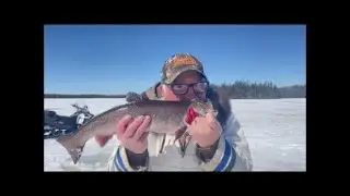 Ice Fishing Monster Brook Trout Mountainair Brook & Pond