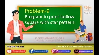 Program to print hollow square with star pattern.