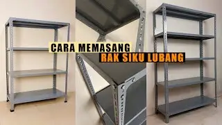 Cara pasang rak besi siku lubang