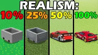 minecraft vehicles, but it gets more realistic