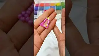 خاتم ميلودي بالخرز 🩷beaded melody ring 🩷 #tutorial #beads #diy