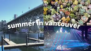 summer in vancouver ☀️ Granville island, succulents, Backstreet Boys concert