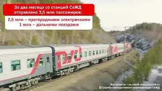 Перевозки пассажиров на СвЖД в январе феврале выросли на 8%
