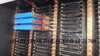 Adaptador para celdas 21700 , en holders de 18650. Powerwall 21700 , 18650.