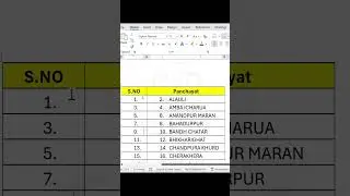 MS-Word: Quickly Fill Serial Numbers in a Table Column | MS WORD TRICK |