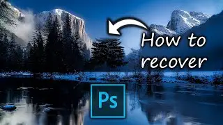 Recovering a deleted part of a layer in photoshop. 