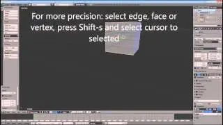 Blender tutorial - cursor depth