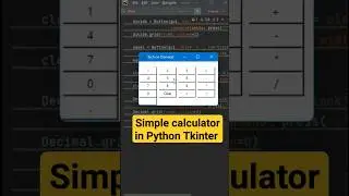Simple calculator in python tkinter 