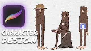 How I Procreate Characters | Bigfoot