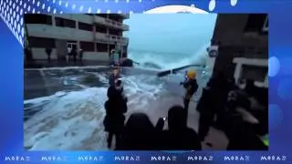 MORAtvnews-OLA GIGANTE SORPRENDE A REPORTEROS DE TELEVISION.