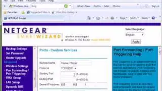 Configuring your NETGEAR router for the Spawn HD-720