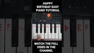 Very easy piano tutorial of happy birthday. #shorts