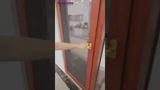 Double glazed casement door that can be fitted with mosquito nets#door #aluminium #glass #shorts