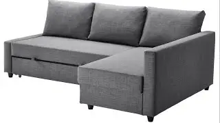 FRIHETEN sleeper sectional,3 seat w/storage, Skiftebo dark gray | Assembly | IKEA 2022