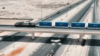 Etihad Rail - Cargo Unloading I قطارات الاتحاد - تفريغ البضائع