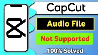 Audio file not supported in capcut | capcut audio not showing problem
