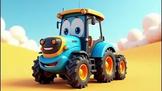 Синий трактор Колёса у трактора крутятся🚜🎶 Весёлая песенка для детей
