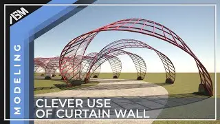 Clever use of Curtain Wall Tool in Archicad