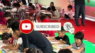 Asiknya Ikut Lomba Mewarnai | Aini senang sekali