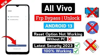 Vivo Android 13 Frp Bypass | Without Pc | Unlock All Devices Effortlessly! New Method 2023 || 1000%