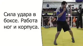 Сила удара в боксе. Работа ног и корпуса.