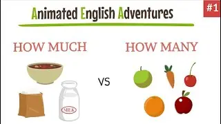 How Much vs How Many in English Grammar  || Learn English with Sam and Sameer - Episode 1