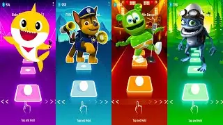 Baby Shark _ Paw Patrol _ Gummy Bear _ Crazy Frog | Tiles Hop EDM Rush