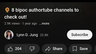 28 bipoc authortube channels to check out!