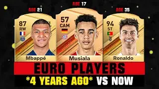 FIFA EURO Players 4 YEARS AGO! *2020 vs 2024* 🤯😱 ft. Musiala, Mbappe, Ronaldo…