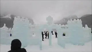 Beautiful Lake Louise in winter, Alberta, Canada