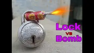 EXPERIMENT : LOCK VS BOMB || Lock Vs Sutli Bomb/bullet bomb experiment