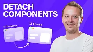 How to detach component in Figma