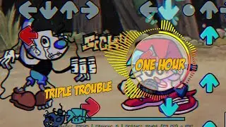 FNF VS Threefolding Knockout | Triple Trouble | Cuphead | FNF 1 Hour