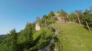 Полет над Манской петлёй на FPV дроне красивое место в окрестностях Красноярска