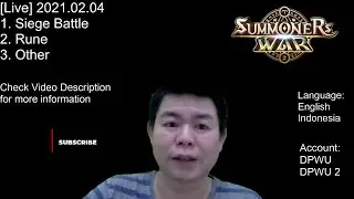 Live: Siege Battle, Runes and more, Summoners War Indonesia 