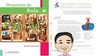 HEROÍNAS Y HÉROES ¿FICCIÓN O REALIDAD? PROYECTOS DE AULA QUINTO GRADO