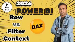 Power BI DAX - Row Context vs Filter Context - Power BI Complete Course 2026 - C6.3