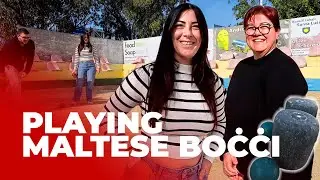 Ladies Playing Malta Boċċi Sport in Santa Lucija, Malta 🇲🇹