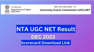 NTA UGC-NET RESULT DEC 2023 LINK