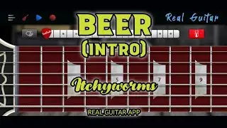 Beer | Itchyworms | Intro | Real Guitar App Cover/Tutorial