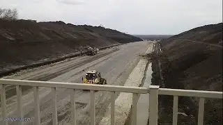 СТРОИТЕЛЬСТВО М-12.На мост через р.СУРА.20.04.2023.На Чувашию.💪