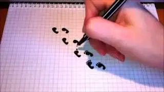 Простые рисунки #93  Рисуем следы =)