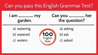 Can you pass this English Grammar Test । Grammar quiz