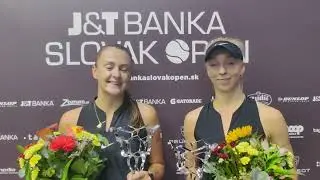 J&T Banka Slovak Open 2024 - Rozhovor s Katarínou Kužmovou a Ninou Vargovou