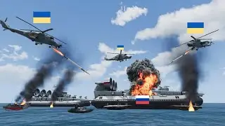 The tense tragedy of the Russian Navy being destroyed by the Ukrainian Air Force