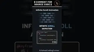 Infinite Scroll Animation || HTML CSS JS || 🔥 